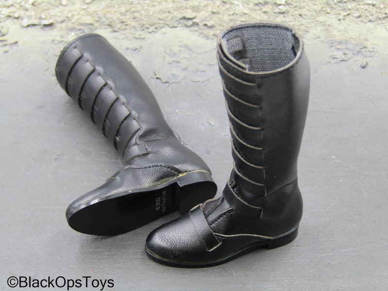 Load image into Gallery viewer, Star Wars Moff Gideon - Black Leather Like Boots (Peg Type)

