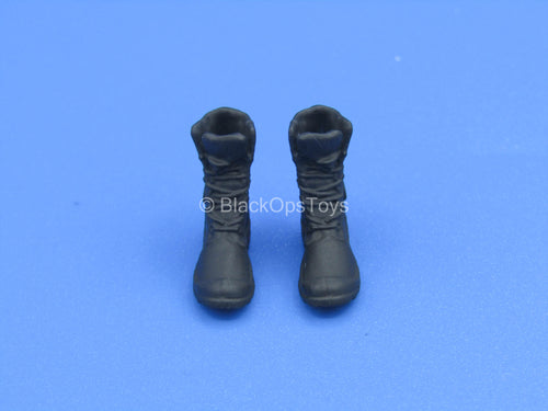 1/12 - Custom - Female Black Slender Boots (Peg Type)