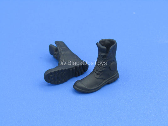 1/12 - Custom - Female Black Slender Boots (Peg Type)