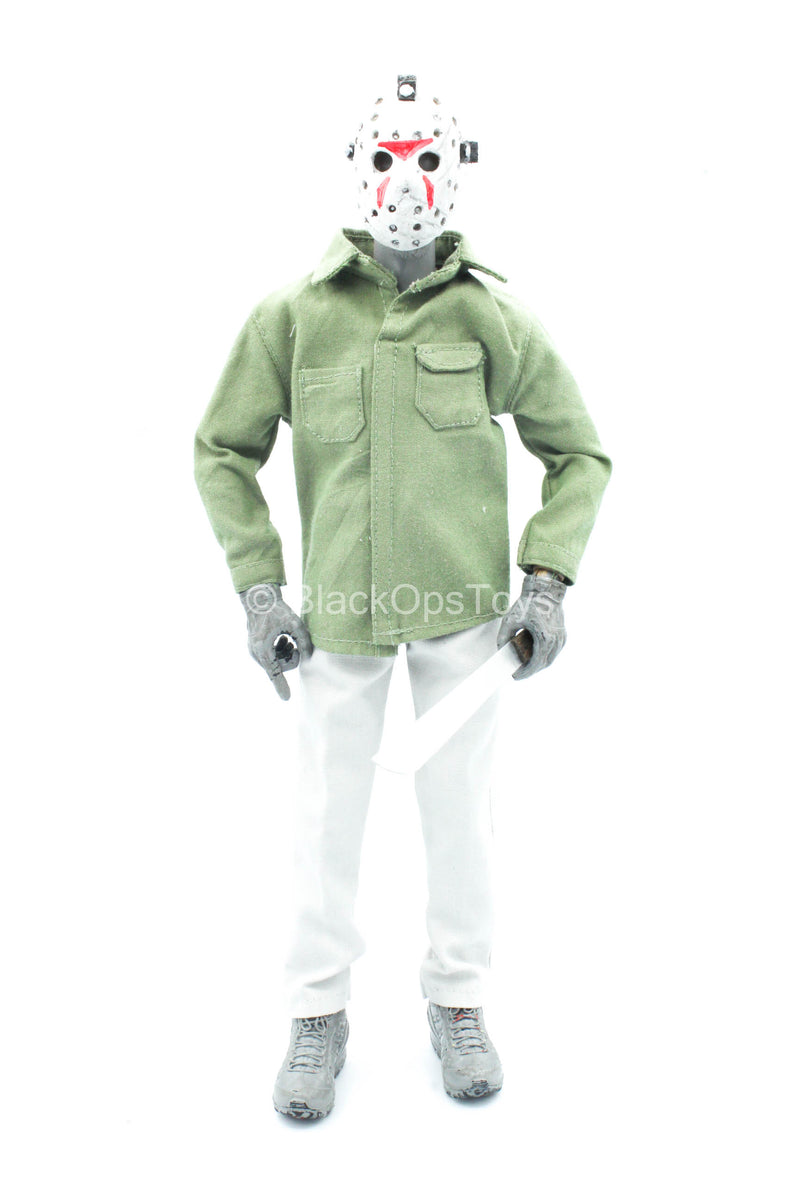 Load image into Gallery viewer, Custom Friday the 13th Jason Voorhees Uniform Set w/Machete

