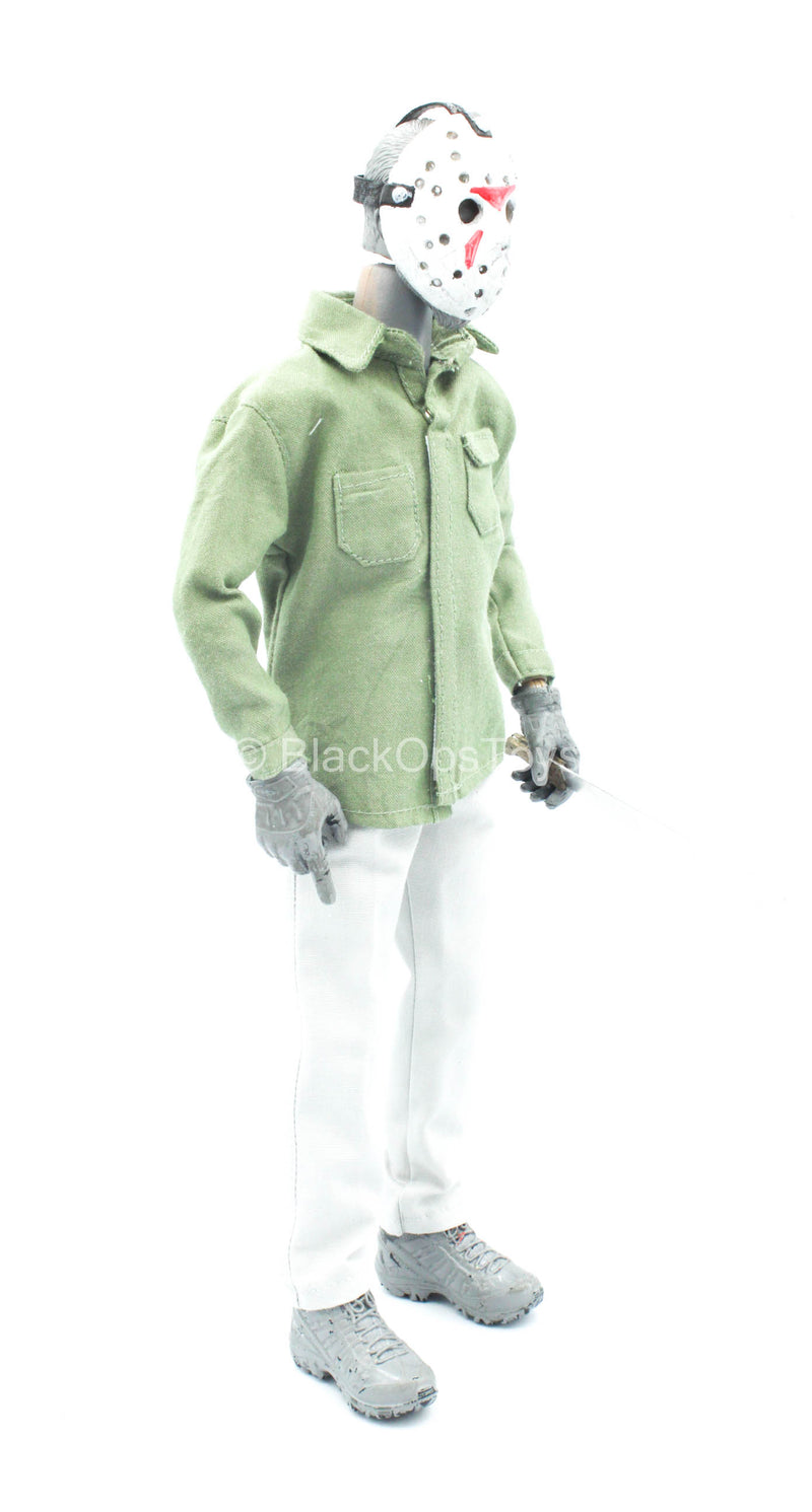 Load image into Gallery viewer, Custom Friday the 13th Jason Voorhees Uniform Set w/Machete
