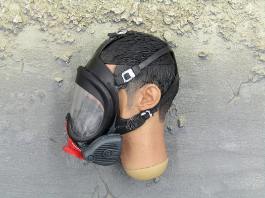 Ultra Rare As The Light Goes Out Nicholas Tse Asian Head Sculpt & Firefighter LED Oxygen Mask