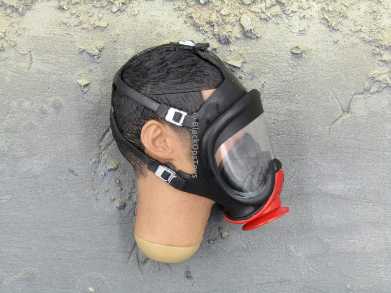 Load image into Gallery viewer, Ultra Rare As The Light Goes Out Nicholas Tse Asian Head Sculpt &amp; Firefighter LED Oxygen Mask
