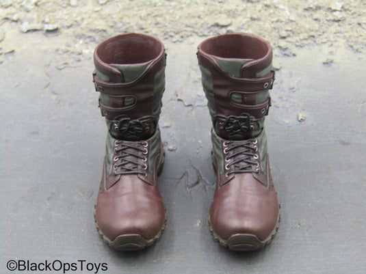 Deadpool 2 Cable - Brown 2-Part Boots (Peg Type)