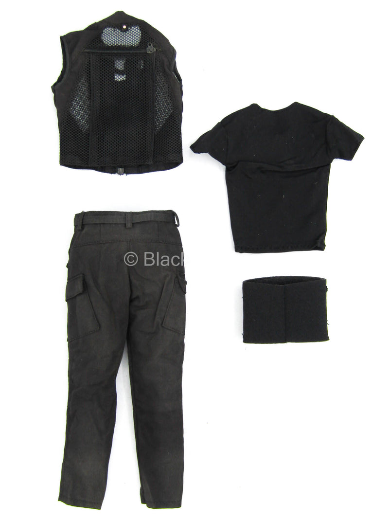 Load image into Gallery viewer, Mr. Stone - Black Vest &amp; Pants Set
