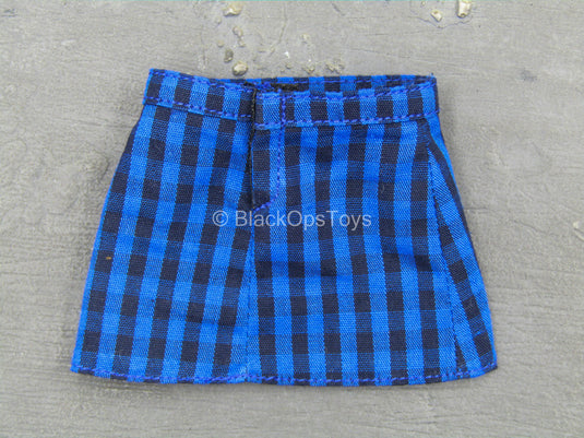 Gwen Stacey - Blue & Black Checkered Female Skirt