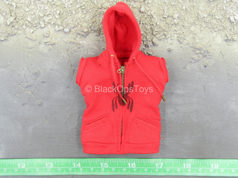 Load image into Gallery viewer, Far From Home - Spiderman - Red Sleeveless Hoodie
