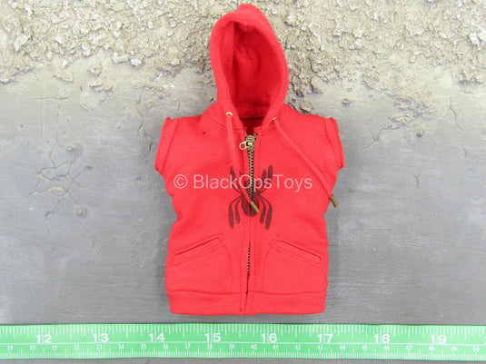 Far From Home - Spiderman - Red Sleeveless Hoodie