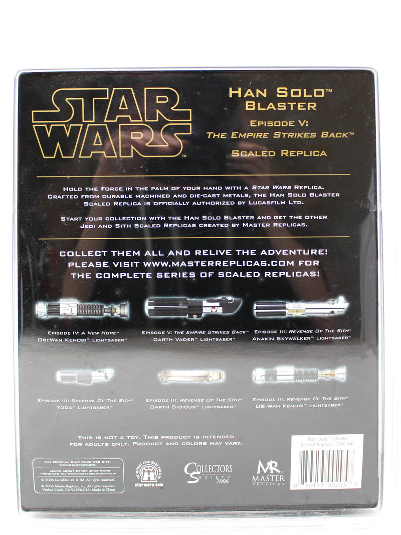 Load image into Gallery viewer, .33 scale - STAR WARS - Han Solo Blaster Pistol - MINT IN BOX
