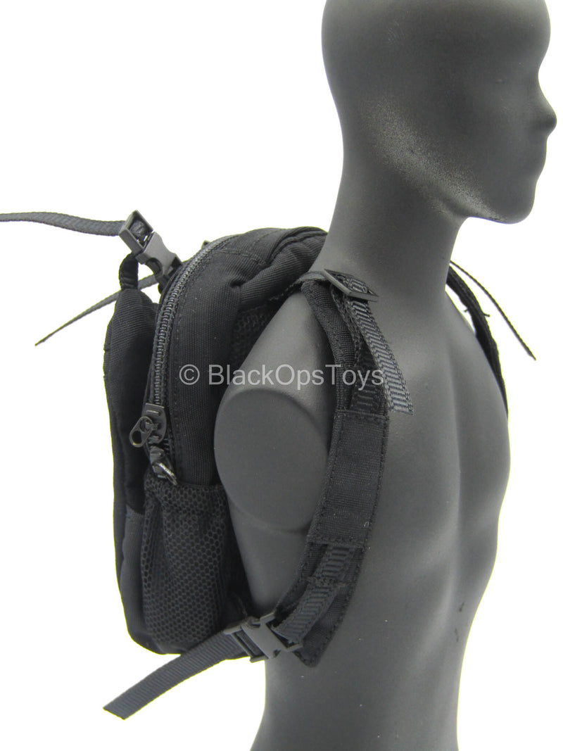 Load image into Gallery viewer, Grey Man Ver. B - Black Backpack
