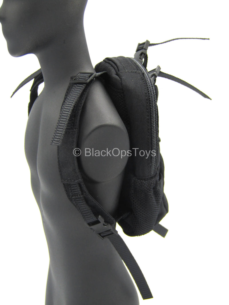 Load image into Gallery viewer, Grey Man Ver. B - Black Backpack
