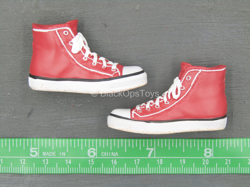 Load image into Gallery viewer, Red Hooded Jacket w/Force 10 Pants w/Converse Shoes &amp; Mask
