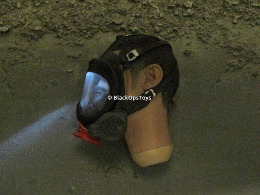 Ultra Rare As The Light Goes Out Nicholas Tse Asian Head Sculpt & Firefighter LED Oxygen Mask