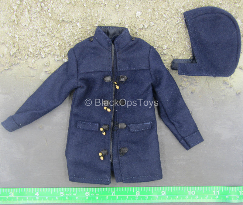 Load image into Gallery viewer, Cold Weather Wear - Navy Blue Duffel Jacket
