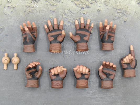 Winter Solder - Captain America - Male Fingerless Gloved Hand Set