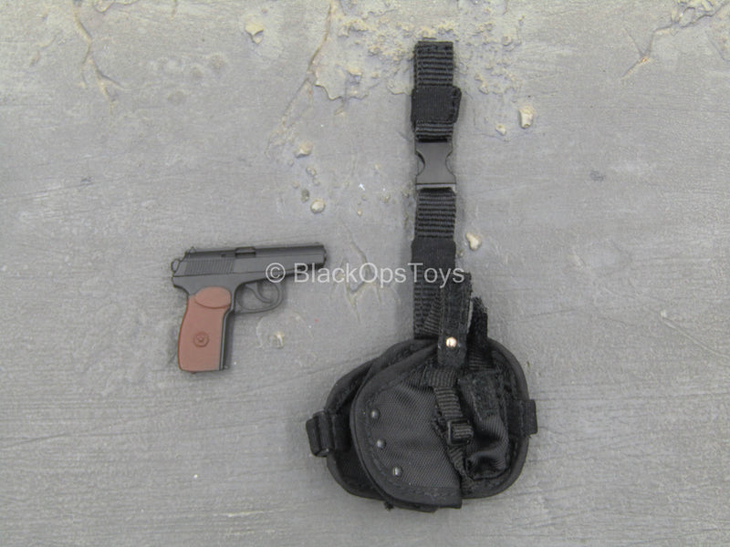 Load image into Gallery viewer, Russian Moscow TsSN FSB - Makarov Pistol w/Drop Leg Holster
