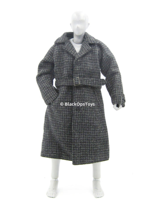 FRINGE - Walter Bishop - Large Grey & Black Tweed Winter Coat