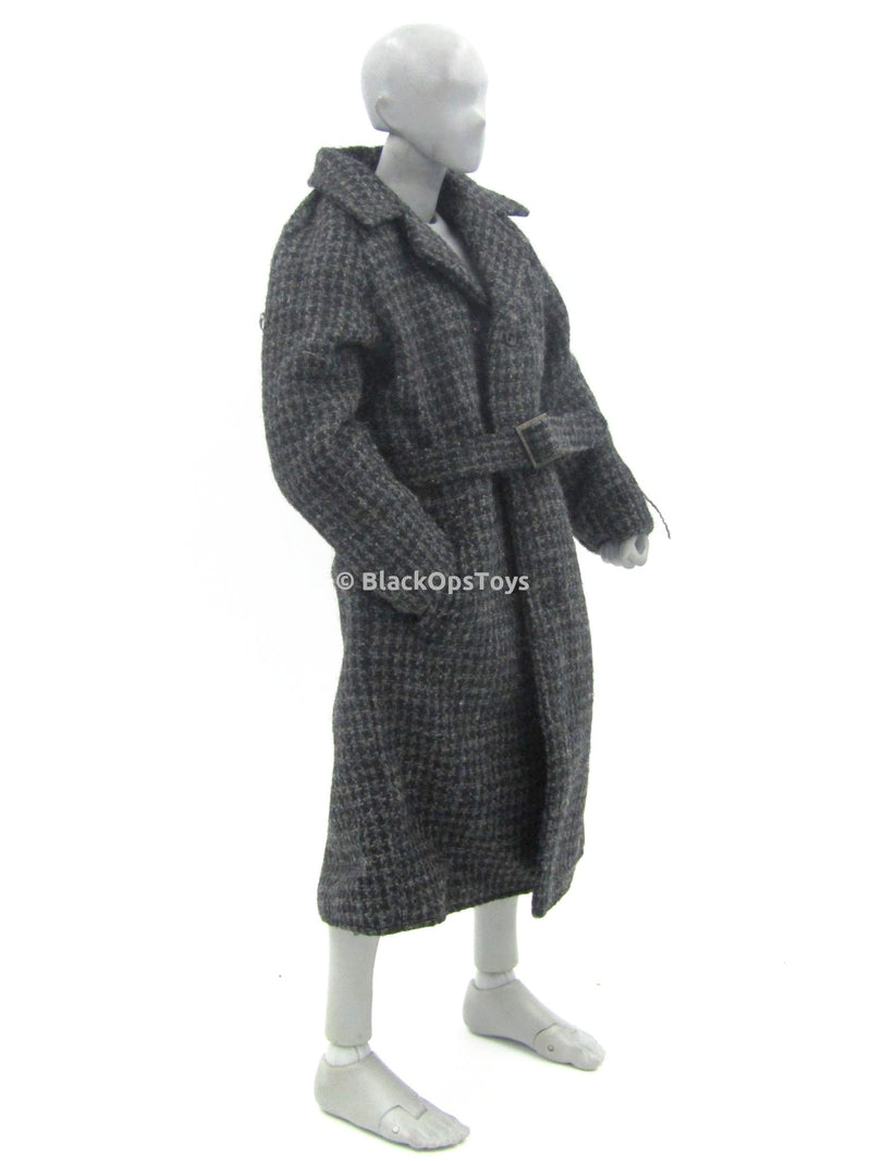 Load image into Gallery viewer, FRINGE - Walter Bishop - Large Grey &amp; Black Tweed Winter Coat
