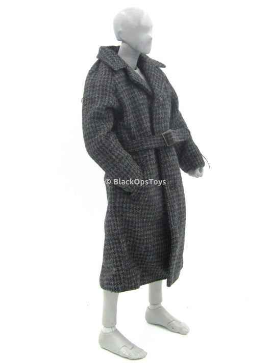 FRINGE - Walter Bishop - Large Grey & Black Tweed Winter Coat