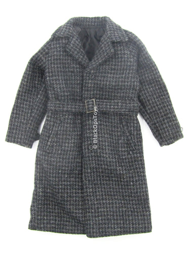 FRINGE - Walter Bishop - Large Grey & Black Tweed Winter Coat