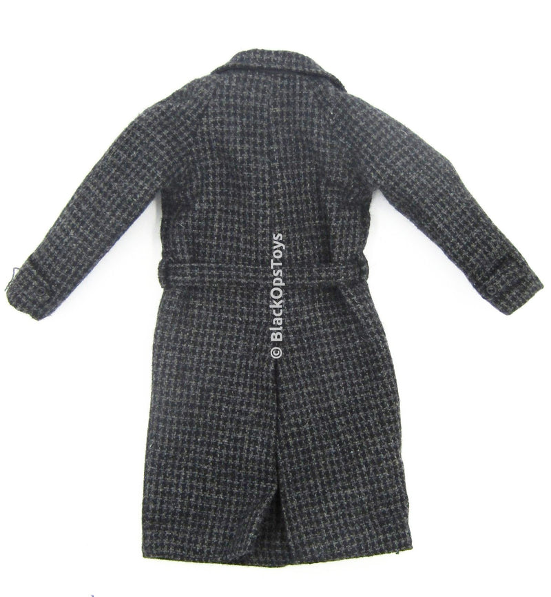 Load image into Gallery viewer, FRINGE - Walter Bishop - Large Grey &amp; Black Tweed Winter Coat
