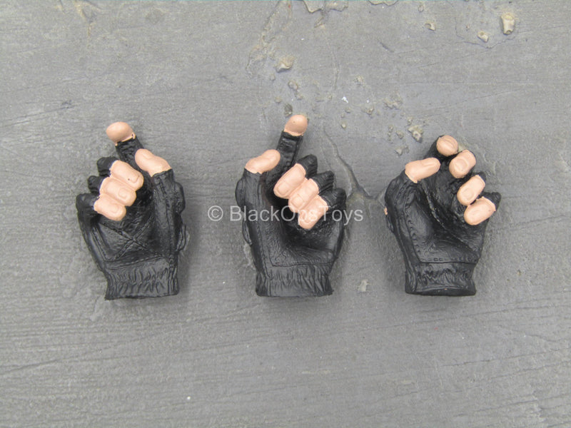 Load image into Gallery viewer, Russian Moscow TsSN FSB - Black Fingerless Gloved Hand Set

