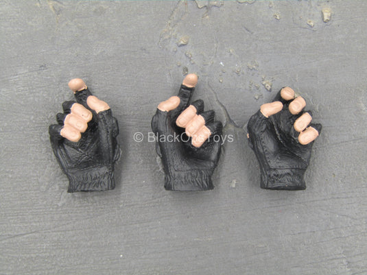 Russian Moscow TsSN FSB - Black Fingerless Gloved Hand Set
