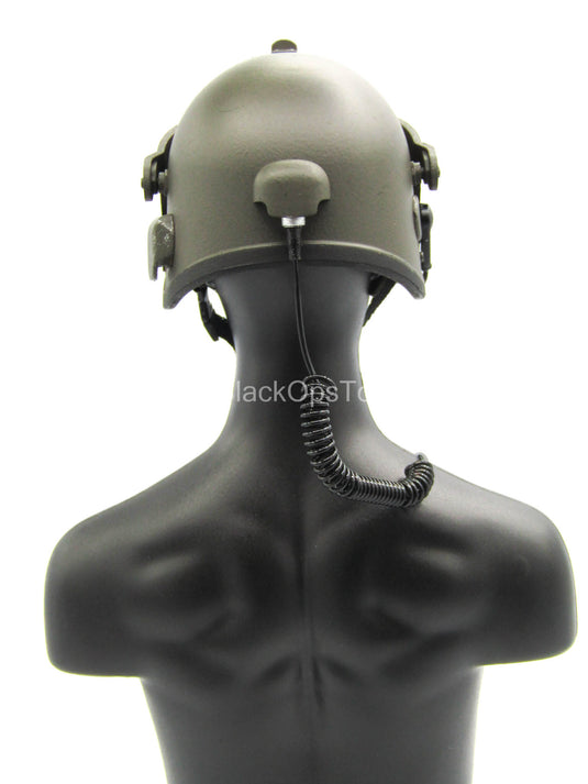Russian Moscow TsSN FSB - Green Helmet w/Visor & Radio