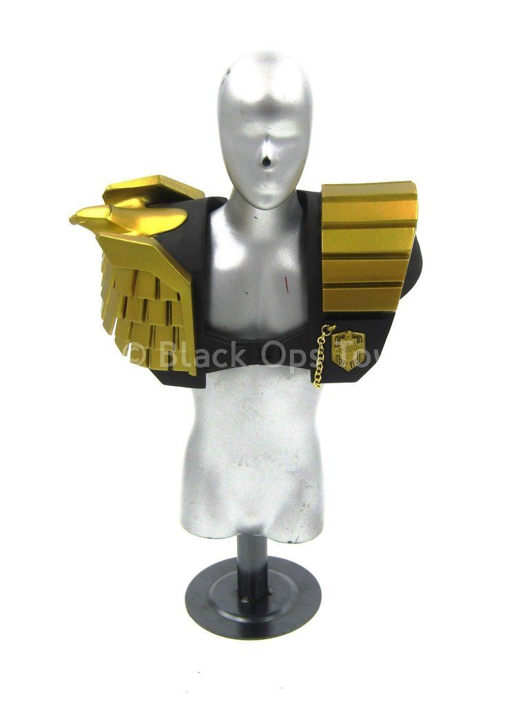 Load image into Gallery viewer, Justice Judge - Black &amp; Gold Chest Piece

