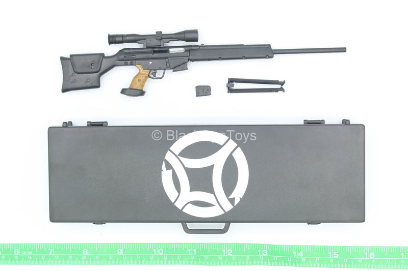 Load image into Gallery viewer, Seditionary Army - Black PSG-1 Sniper Rifle w/Case
