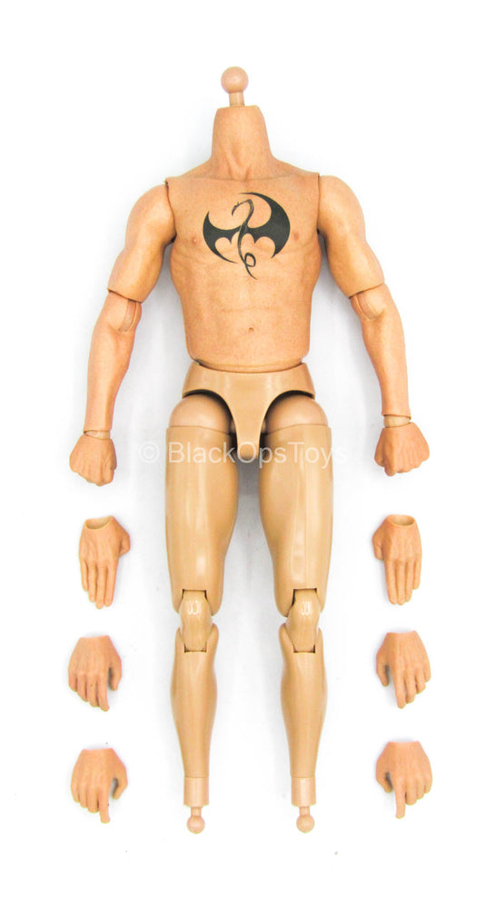 Iron Warrior - Male Base Body w/Tattoo & Hand Set