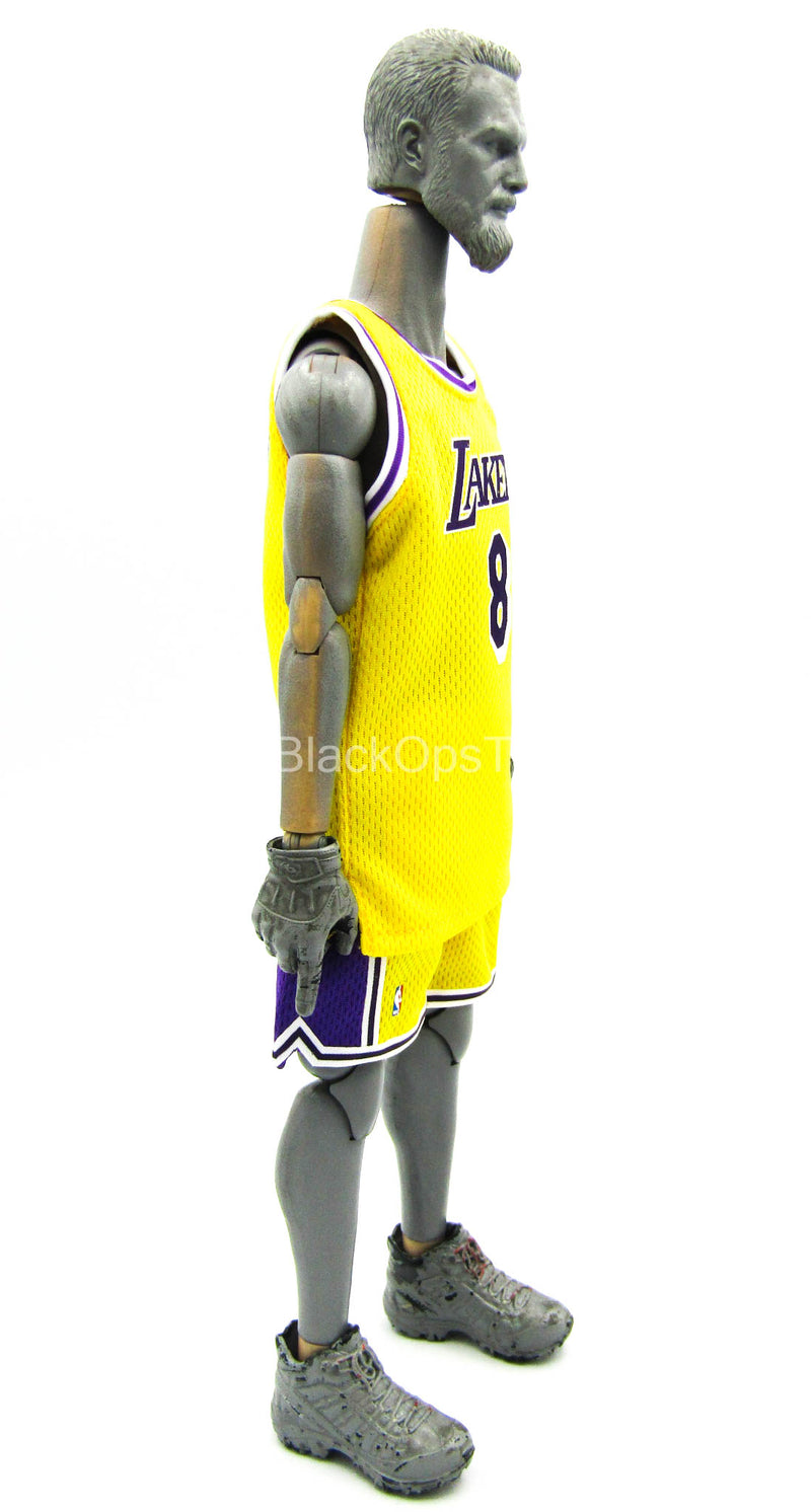 Load image into Gallery viewer, Kobe Bryant - Yellow &amp; Purple &quot;Number 8&quot; Kobe Jersey Set
