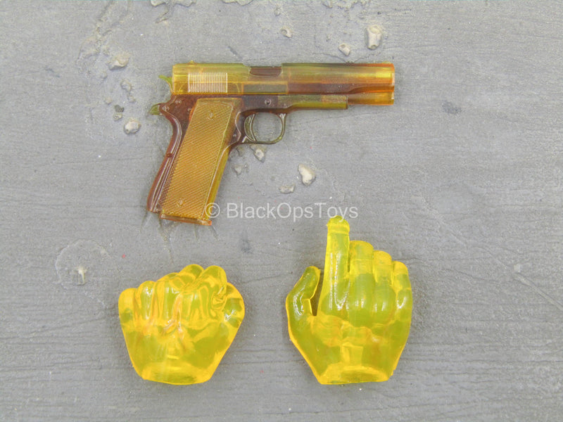 Load image into Gallery viewer, Iron Warrior - Transparent 1911 Pistol &amp; Right Trigger Hand Set
