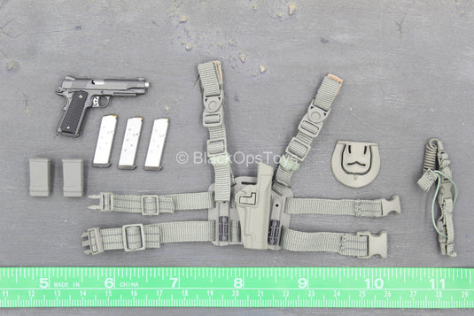 FCS Testing Team - 1911 Pistol w/Drop Leg Holster