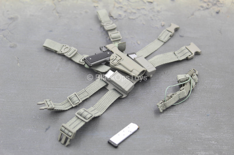 Load image into Gallery viewer, FCS Testing Team - 1911 Pistol w/Drop Leg Holster
