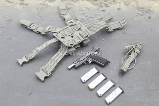 FCS Testing Team - 1911 Pistol w/Drop Leg Holster