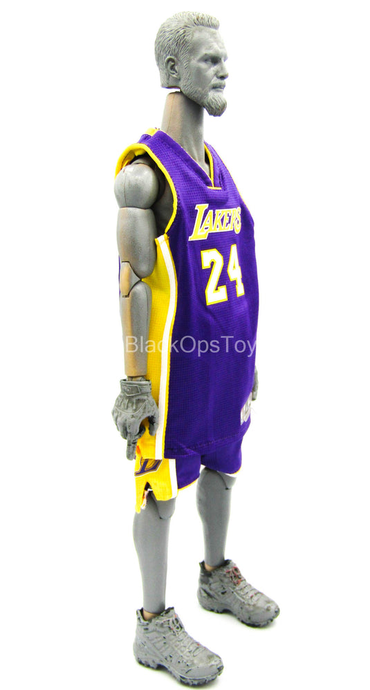 Kobe Bryant - Yellow & Purple Number 24 Kobe Jersey Set – BlackOpsToys