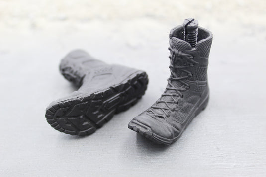 GI JOE - Snake Eyes - Black Action Pose Boots (Peg Type)