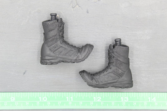 GI JOE - Snake Eyes - Black Action Pose Boots (Peg Type)