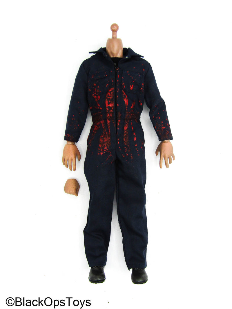 Load image into Gallery viewer, Halloween Michael Myers - Male Body w/Bloody Blue Jumpsuit
