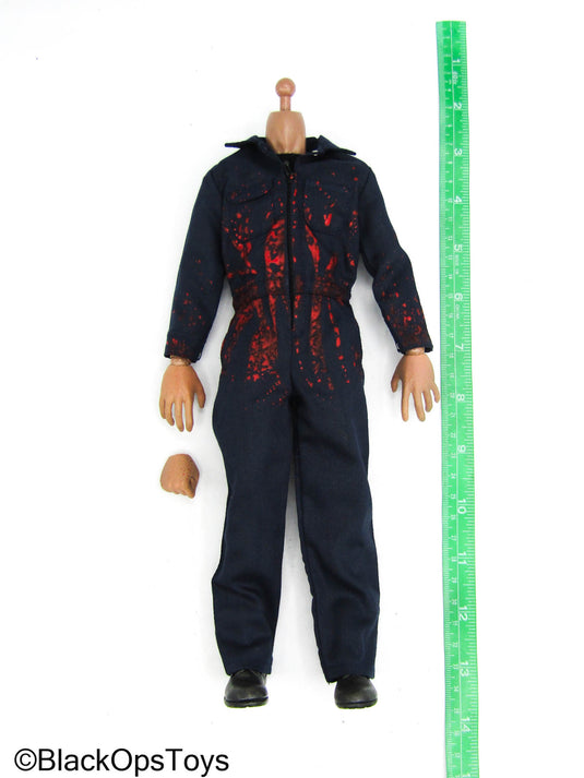 Halloween Michael Myers - Male Body w/Bloody Blue Jumpsuit
