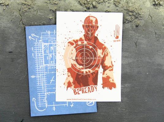 The Dead Zombie Subject 805 Target Poster & Blue Print