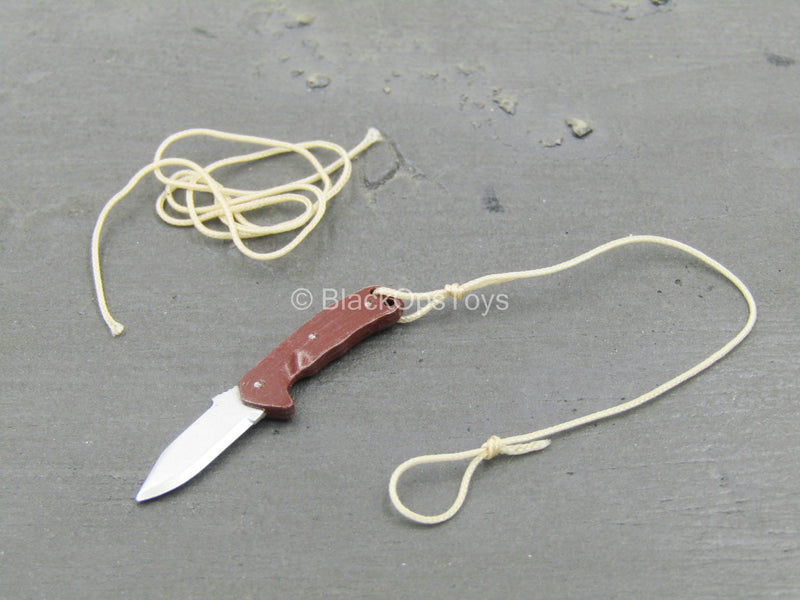 Load image into Gallery viewer, Russian Airborne Troops Natalia - Brown Combat Knife w/String
