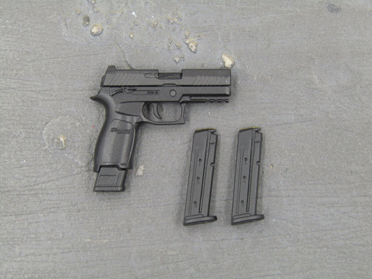 Black Spring Loaded SIG P320 Pistol w/Magazines