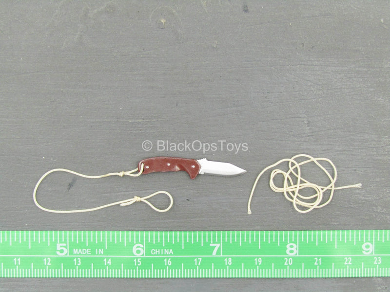 Load image into Gallery viewer, Russian Airborne Troops Natalia - Brown Combat Knife w/String
