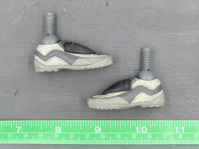 Load image into Gallery viewer, GI JOE - Camo Storm Shadow - Black &amp; White Tabi Shoes (Peg Type)
