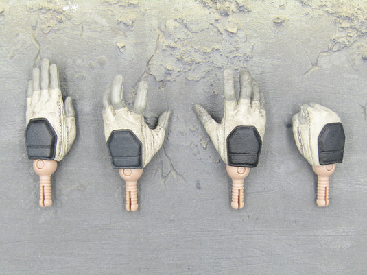 GI JOE - Camo Storm Shadow - Black & White Gloved Hand Set (x4)