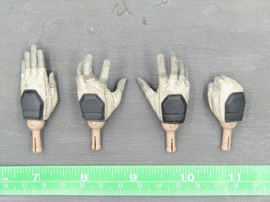 GI JOE - Camo Storm Shadow - Black & White Gloved Hand Set (x4)