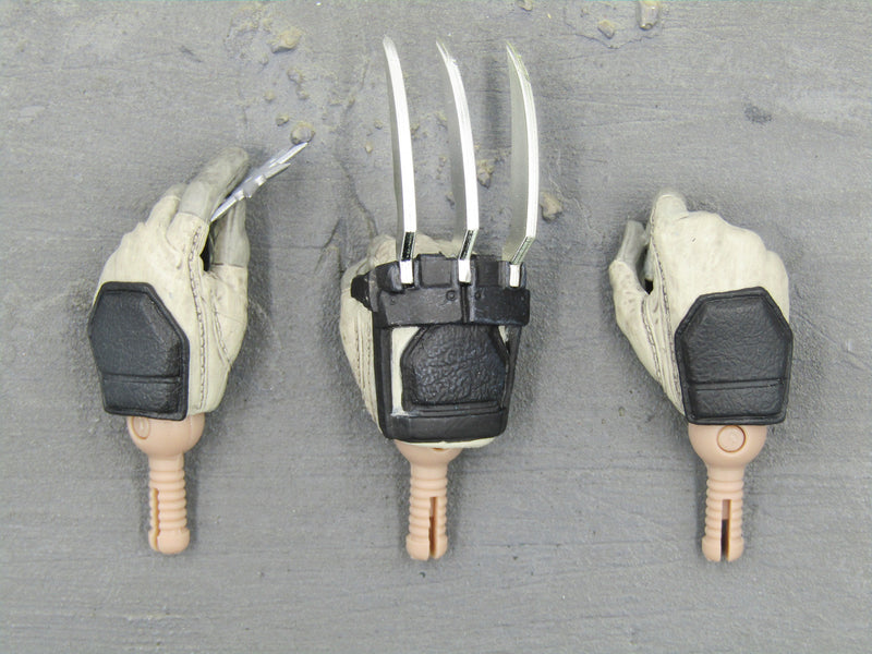 Load image into Gallery viewer, GI JOE - Camo Storm Shadow - Black &amp; White Weaponed Hand Set (x3)
