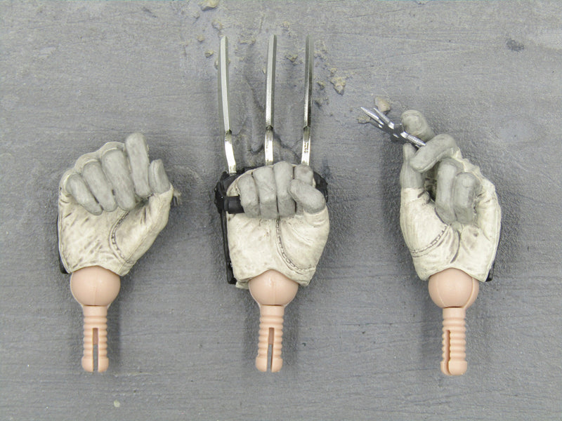 Load image into Gallery viewer, GI JOE - Camo Storm Shadow - Black &amp; White Weaponed Hand Set (x3)
